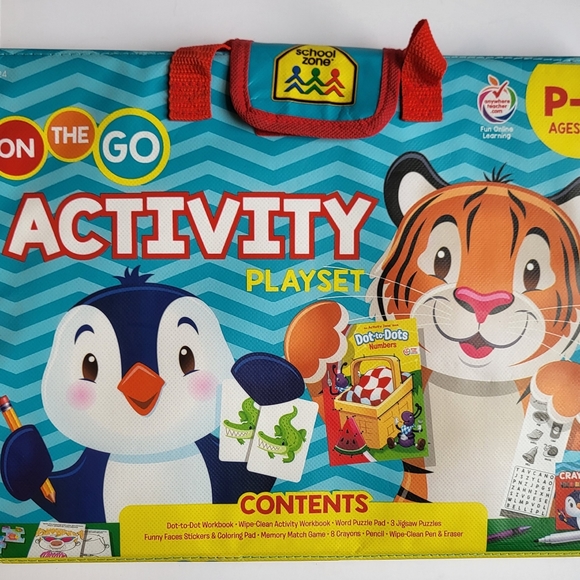 School Zone - Pre K On The Go Activity Learning Playset - Picture 2 of 6